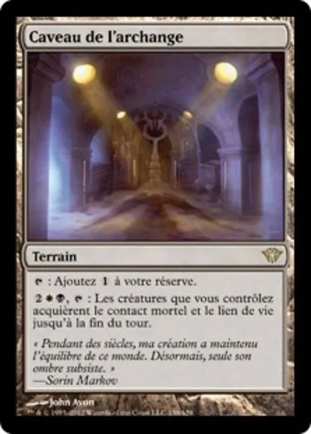 Caveau de l'archange, carte Magic DKA 158 — extension Obscure Ascension