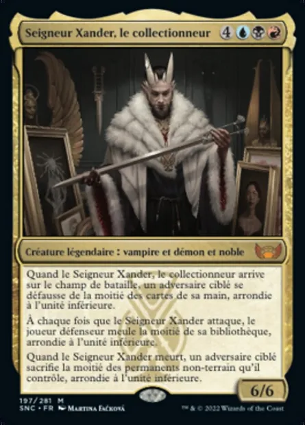 Seigneur Xander, le collectionneur, carte Magic SNC 197 — extension Les rues de la Nouvelle-Capenna