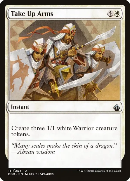 Take Up Arms, Magic card BBD 111 — Battlebond set