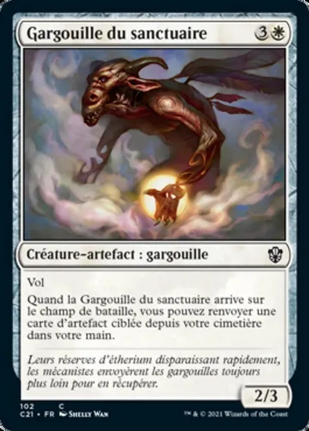 Gargouille du sanctuaire, carte Magic C21 102 — extension Commander 2021