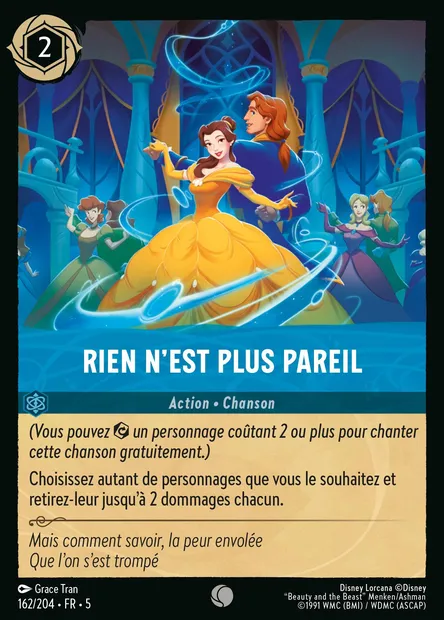 Rien n'est plus pareil, carte Disney Lorcana CH5-162 — extension Ciel Scintillant