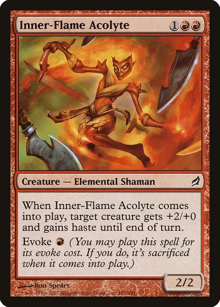 Inner-Flame Acolyte, Magic card LRW 181 — Lorwyn set