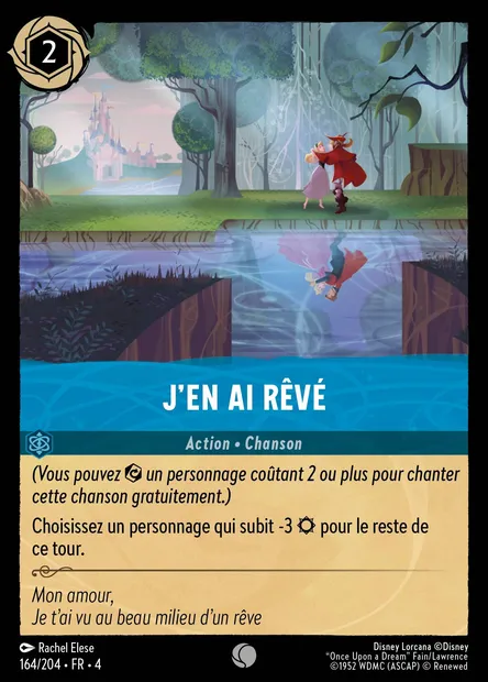 J'en ai Rêvé, carte Disney Lorcana CH4-164 — extension Le Retour d'Ursula