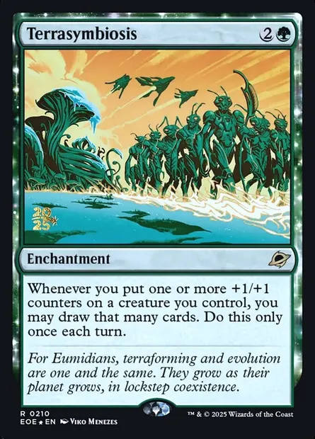 Terrasymbiose, carte Magic PEOE 210s — extension Edge of Eternities Promos
