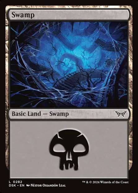 Swamp, Magic card DSK 282 — Duskmourn: House of Horror set