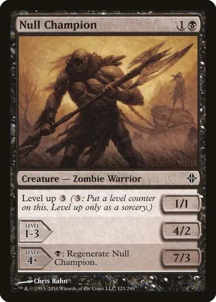 Null Champion, Magic card ROE 121 — Rise of the Eldrazi set