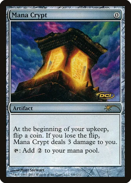 Crypte de mana, carte Magic G11 5 — extension Judge Gift Cards 2011