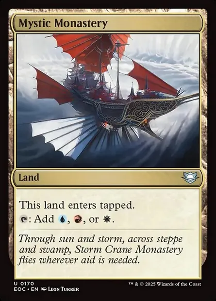 Mystic Monastery, Magic card EOC 170 — Edge of Eternities Commander set