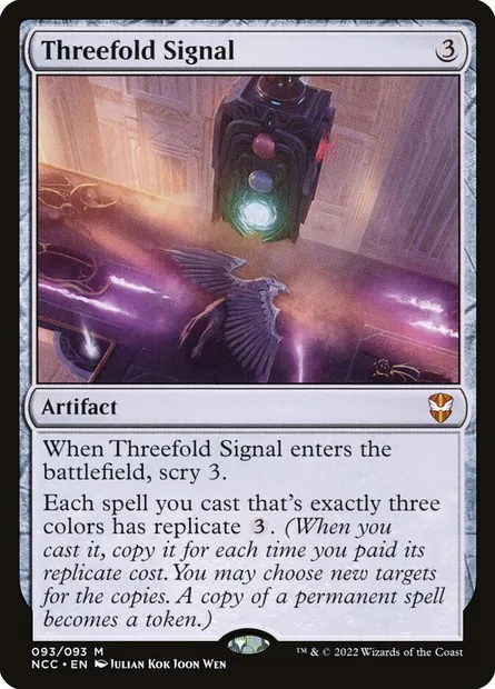 Threefold Signal, Magic card NCC 93 — New Capenna Commander set