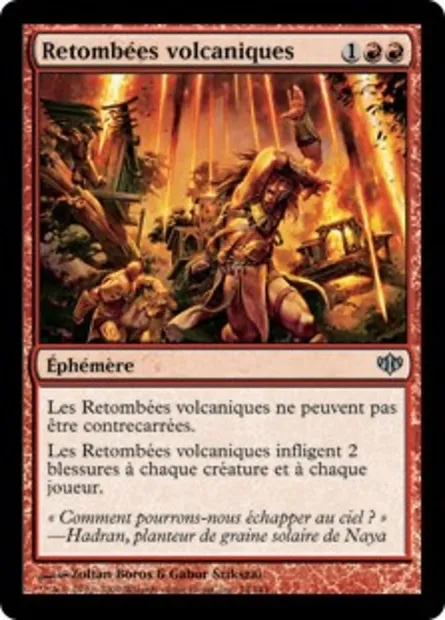 Retombées volcaniques, carte Magic CON 74 — extension Conflux