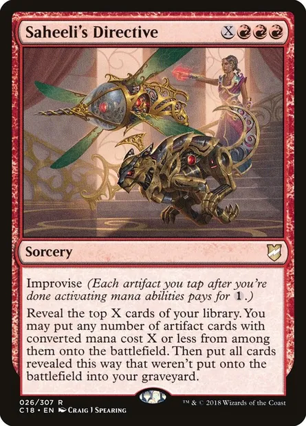 Saheeli's Directive, Magic card C18 26 — Commander 2018 set