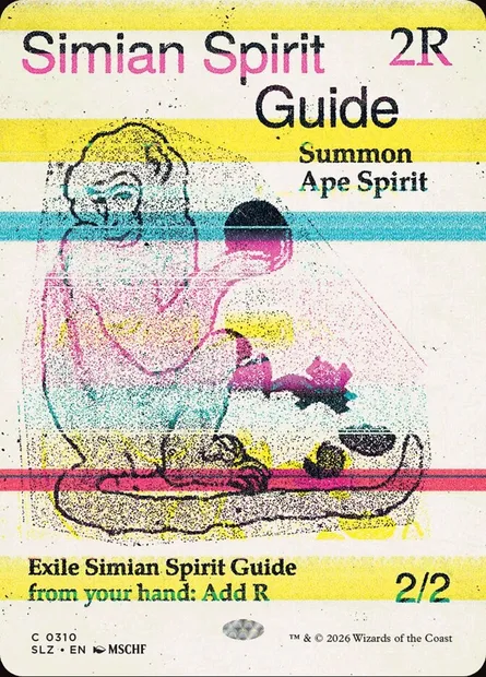 Simian Spirit Guide, Magic card SLZ 310 — The Zeta Set set