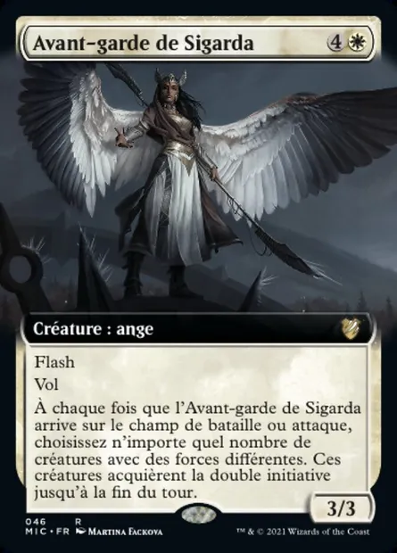Avant-garde de Sigarda, carte Magic MIC 46 — extension Midnight Hunt Commander