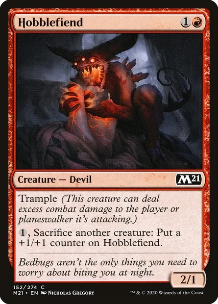 Hobblefiend, Magic card M21 152 — Core Set 2021 set
