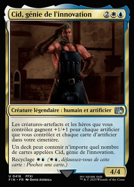 Cid, génie de l'innovation, carte Magic FIN 416 — extension Final Fantasy