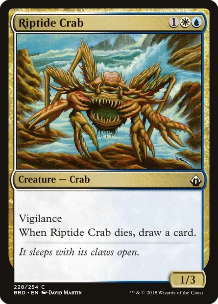 Crabe du reflux, carte Magic BBD 228 — extension Battlebond