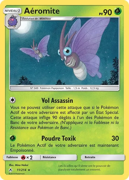 Aéromite, carte Pokémon UNB 11 — extension Alliance Infaillible