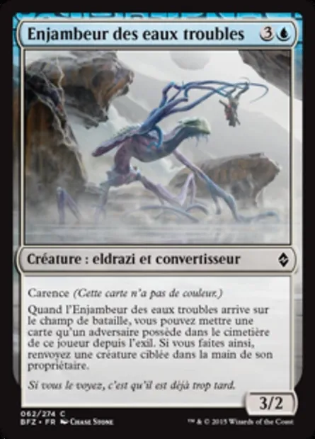 Enjambeur des eaux troubles, carte Magic BFZ 62 — extension La bataille de Zendikar