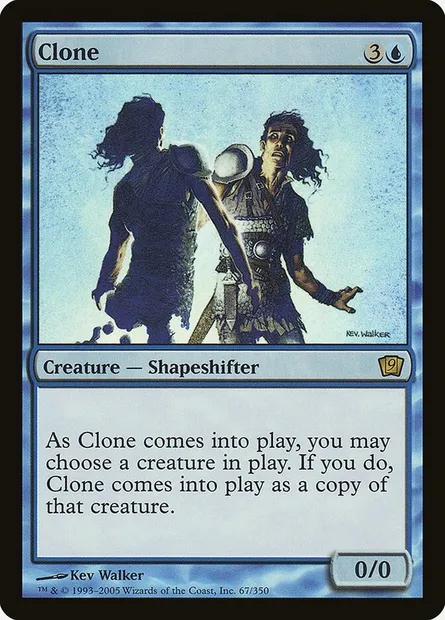 Clone, carte Magic 9ED 67★ — extension Neuvième Edition