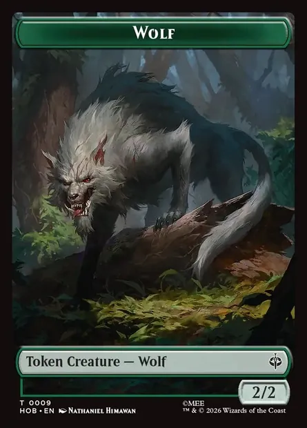 Wolf, Magic card THOB 9 — The Hobbit Tokens set
