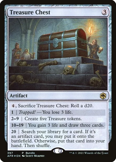 Treasure Chest, Magic card AFR 397 — Adventures in the Forgotten Realms set