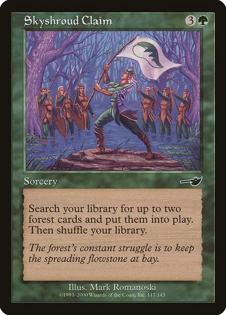 Skyshroud Claim, Magic card NEM 117 — Nemesis set