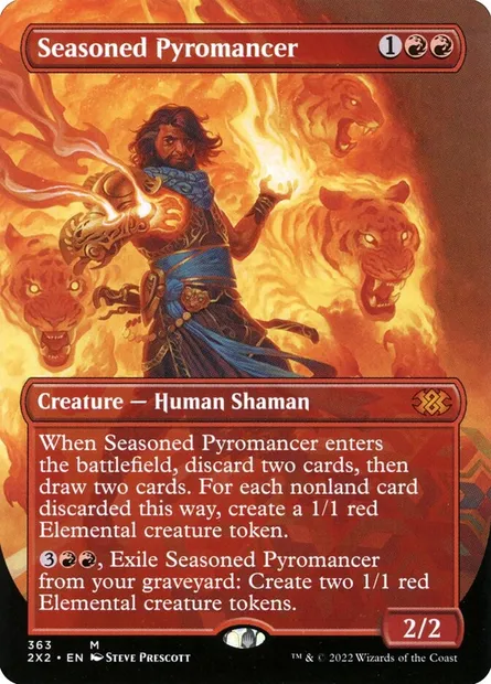 Seasoned Pyromancer, Magic card 2X2 363 — Double Masters 2022 set