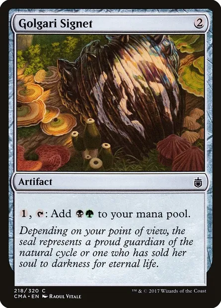 Golgari Signet, Magic card CMA 218 — Commander Anthology set