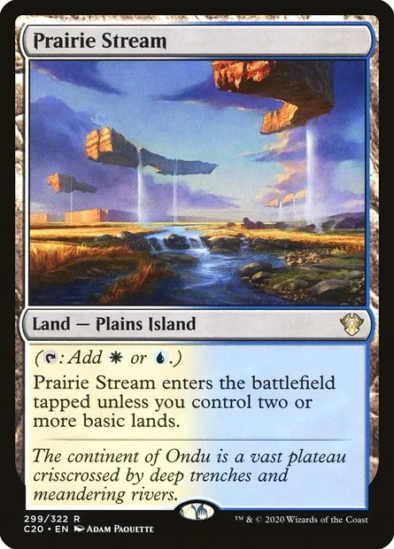Prairie Stream, Magic card C20 299 — Commander 2020 set
