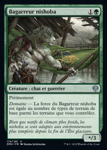 Bagarreur nishoba, carte Magic DMU 174 — extension Dominaria Uni