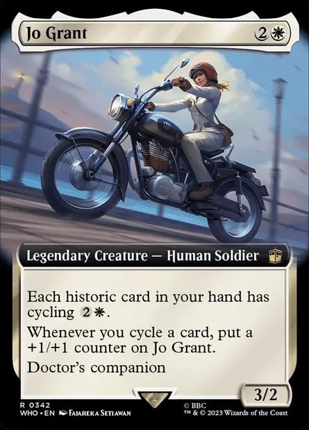 Jo Grant, Magic card WHO 342 — Doctor Who set