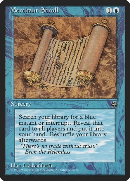 Merchant Scroll, Magic card HML 33 — Homelands set