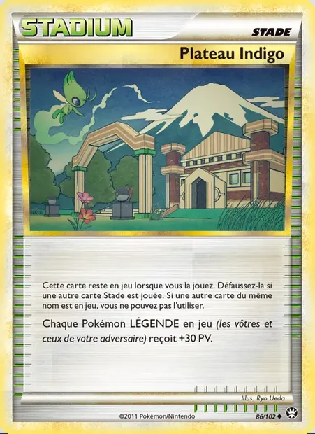 Plateau Indigo, carte Pokémon TM 86 — extension Triomphant