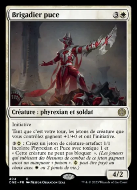 Brigadier puce, carte Magic ONE 404 — extension Tous Phyrexians