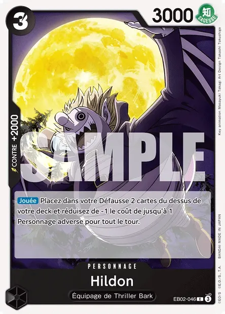Hildon, carte One Piece EB02-046 — extension Anime 25th Collection