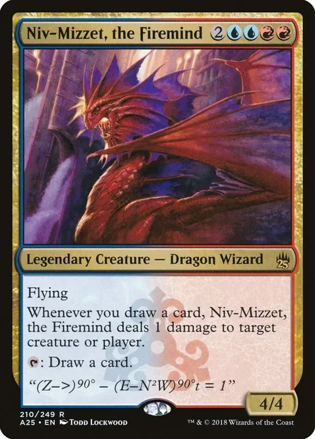 Niv-Mizzet, the Firemind, Magic card A25 210 — Masters 25 set