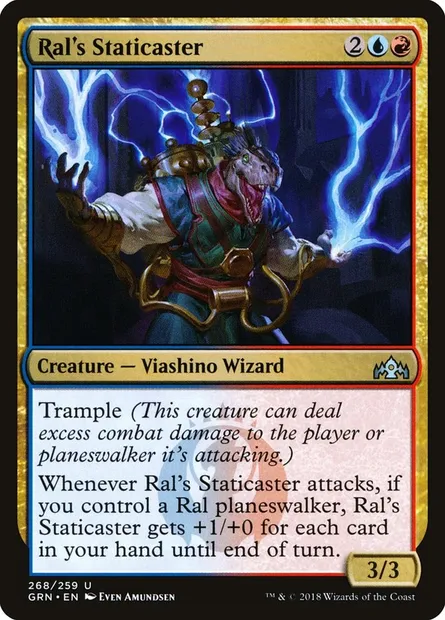 Ral's Staticaster, Magic card GRN 268 — Guilds of Ravnica set