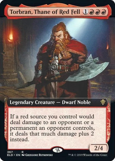 Torbran, Thane de Mont Rouge, carte Magic ELD 367 — extension Throne of Eldraine