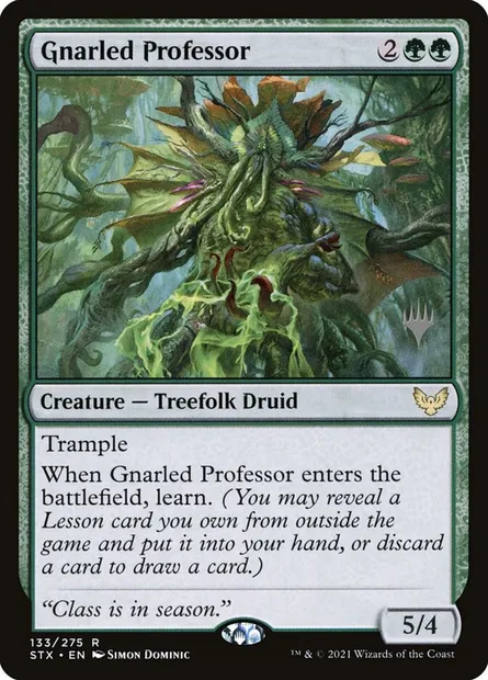 Gnarled Professor, Magic card PSTX 133p — Strixhaven: School of Mages Promos set