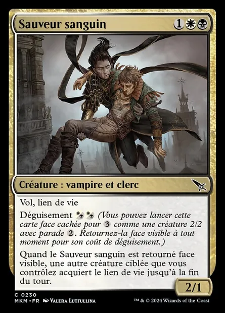Sauveur sanguin, carte Magic MKM 230 — extension Murders at Karlov Manor