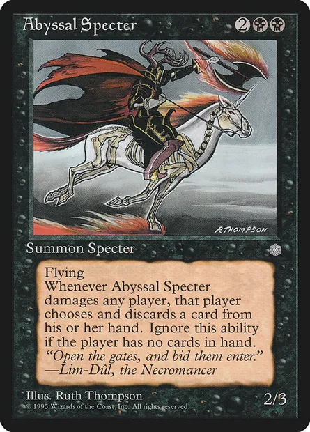 Abyssal Specter, Magic card ICE 113 — Ice Age set