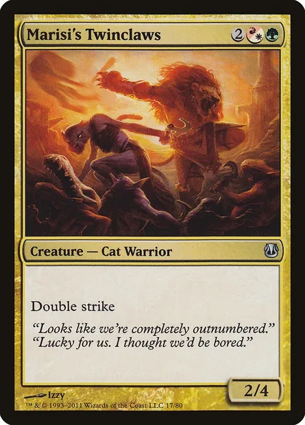 Marisi's Twinclaws, Magic card DDH 17 — Duel Decks: Ajani vs. Nicol Bolas set