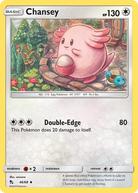 Chansey, Pokémon card HIF 46 — Hidden Fates set