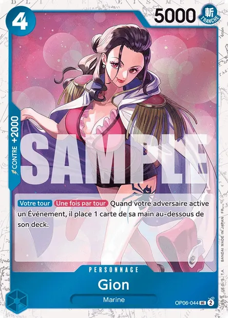 Gion, carte One Piece OP06-044 — extension ONE PIECE CARD THE BEST