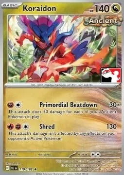 Koraidon, carte Pokémon PPS 119-3 — extension Play! Pokémon Prize Pack Series