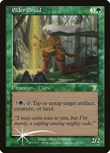 Elder Druid, Magic card 7ED 238★ — Seventh Edition set