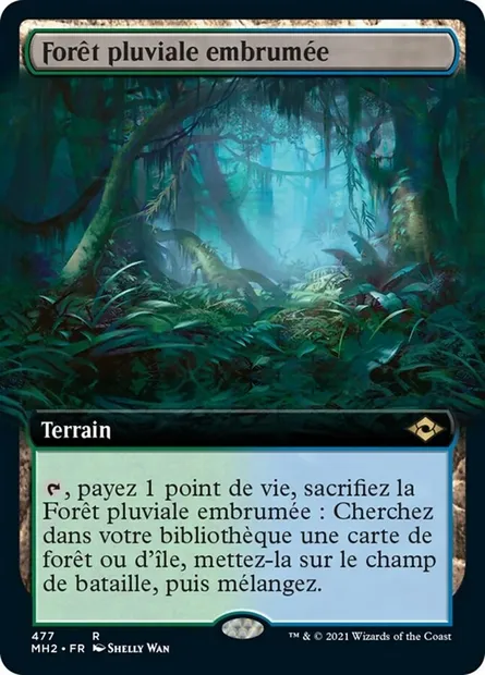 Forêt pluviale embrumée, carte Magic MH2 477 — extension Horizons du Modern 2