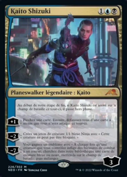 Kaito Shizuki, carte Magic NEO 226 — extension Kamigawa: La Dynastie Néon