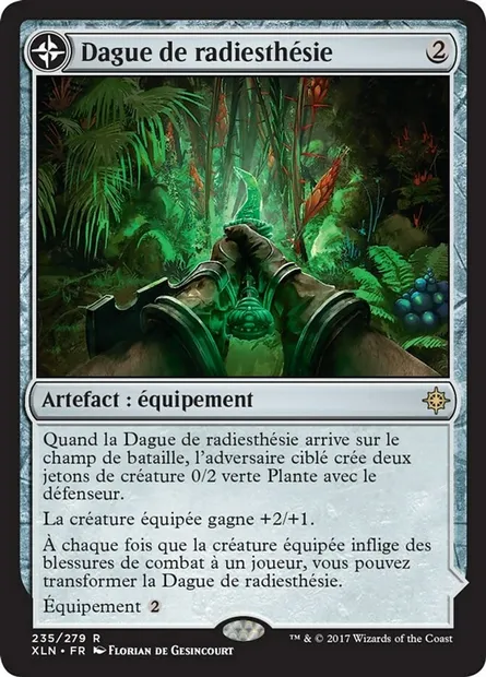 Dague de radiesthésie // Val perdu, carte Magic XLN 235 — extension Ixalan