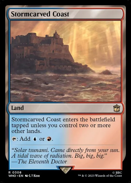 Stormcarved Coast, Magic card WHO 308 — Doctor Who set